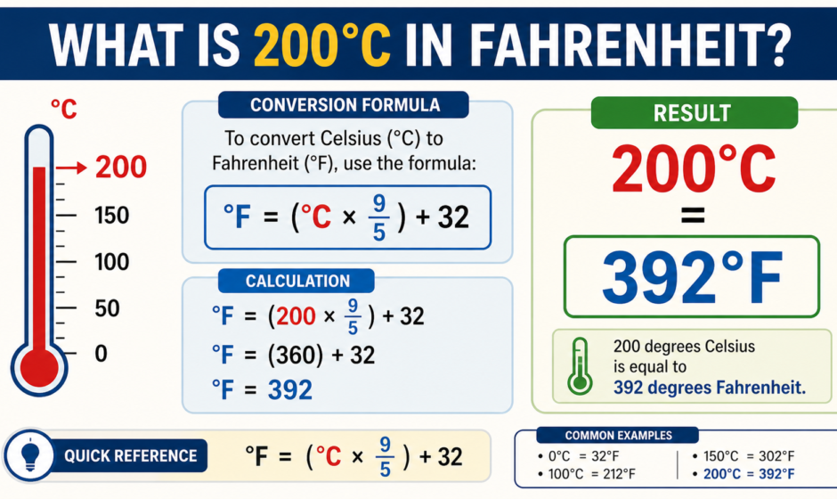 SEO keyword research dashboard for the query "what is 200 celsius in fahrenheit" showing search volume and keyword variations.