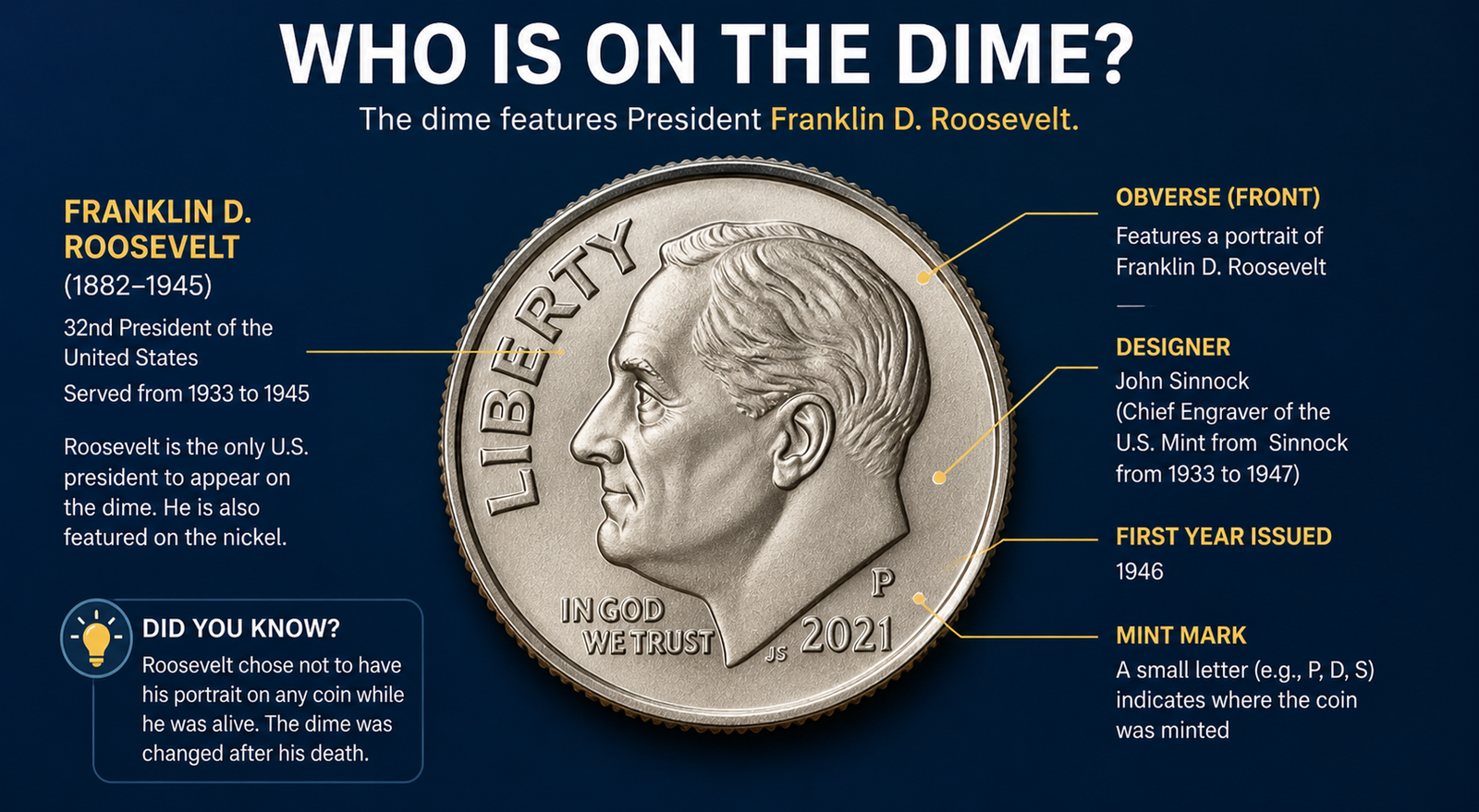 Who is on the Dime? History, President, and Silver Years Guide